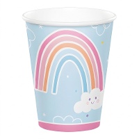 Bicchieri Arcobaleno Cloud da 250 ml - 8 pezzi