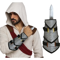 Bracciale con pugnale retrattile stile Assassin's Creed