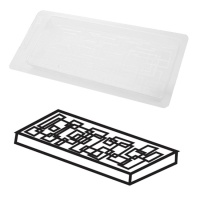 Stampo in plastica per torrone e cioccolato a forma di labirinto 20 x 8 x 2 cm - Pastkolor