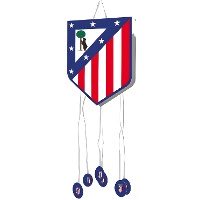 Pinata Atlético de Madrid - scudo con sfondo blu, 42 x 40 cm