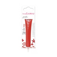 Gel di cioccolato colore rosso per decorare da 25 gr - Scrapcooking