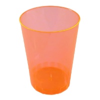 Bicchieri in plastica neon da 370 ml - 4 pezzi