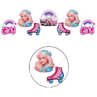 Ghirlanda Barbie Girly 22 x 20 cm - 3 m