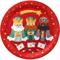 Piatti dei Re Magi da 23 cm - 8 pezzi