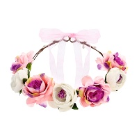 Cerchietto di fiori - 51 cm