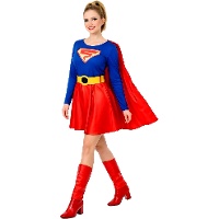 Costume da superdonna con mantello per donna