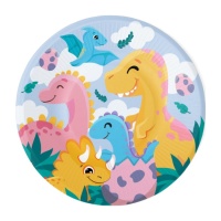 Piatti Dino Friends da 22,2 cm - 8 unità