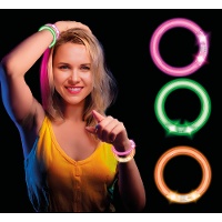Set da 4 braccialetti LED colorati