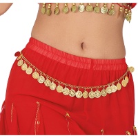 Cintura con monete dorate