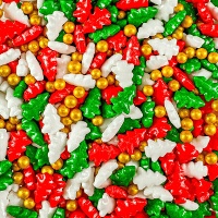 Sprinkles tris di abeti natalizi da 90 gr - Azucren