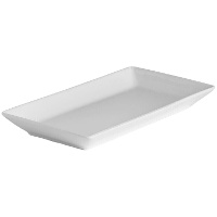Vassoio rettangolare in porcellana 30,5 x 16 cm - Vessia - 4 pezzi