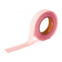 Nastro adesivo in cotone a righe - 5 m