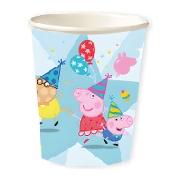 Bicchieri Peppa Pig per party da 250 ml - confezione da 8
