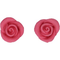 Rose in zucchero rosa - FunCakes - 6 pezzi
