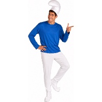 Costume da folletto blu per uomo