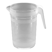 Brocca di 1 L in plastica trasparente