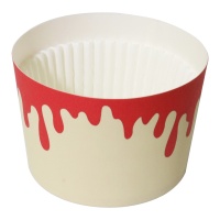 Capsule per cupcakes con wrappers a sangue - 12 pezzi