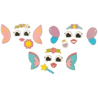 Decorazioni in zucchero 2D per cupcake Fatine - 28 pezzi