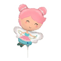 Palloncini mini di Fata magica con ali da 23 x 30 cm - Grabo - 10 unità