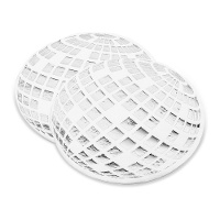 Tovaglioli a disco ball argentati 16,5 x 16,5 cm - 12 pezzi