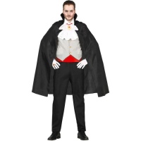 Costume vampiro con gilet grigio da uomo