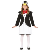 Costume da pinguino con papillon per ragazze