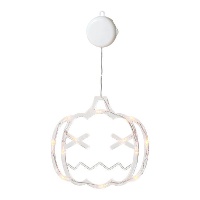Zucca appendibile con luce e ventosa 38 x 21 cm