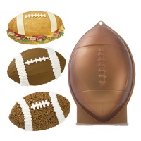 Stampo in alluminio pallone da rugby 30 x 20 x 7 cm - Wilton