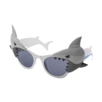 Occhiali da sole a forma di squalo