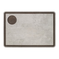 Tagliere per salse con canale 33 x 23 cm grigio - Arcos