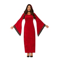 Costume sacerdotessa rosso da donna