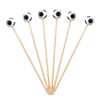 Stecchini con palloni da calcio - 12 pezzi