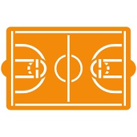 Stencil con forma di campo da basket di 20 x 30 cm - Decora