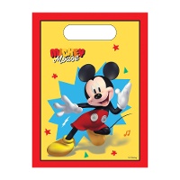 Buste a tema Mickey Mouse rosse - 6 pezzi