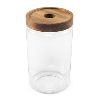 Vaso di vetro da 0,7 L con coperchio