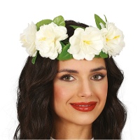 Corona di fiori con foglie - 1 unità