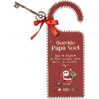 Decorazione da porta con chiave magica di Babbo Natale