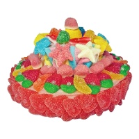Torta di dolcetti multicolore con stelle da 1 kg