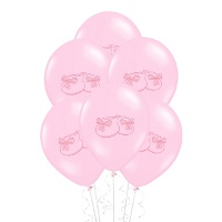 Palloncini in lattice con scarpette da 30 cm - PartyDeco - 6 unità