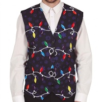 Gilet natalizio con lampadine