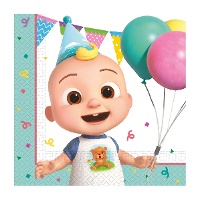 Tovaglioli Cocomelon 16,5 x 16,5 cm - 20 pezzi