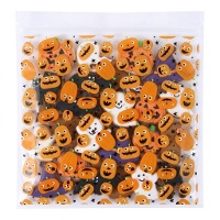 Sacchetto per dolci di festa con zucche e chiusura 18,3 x 17,5 cm - 20 pezzi