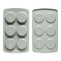 Stampi in silicone duo circolari - 6 cavità