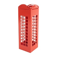 Portaombrelli 49 cm a forma di cabina telefonica rossa