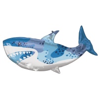 Palloncino con sagoma di squalo blu 96 x 45 cm - Anagramma