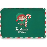 Set di 2 vassoi in cartone con elfo, 34 x 25 cm