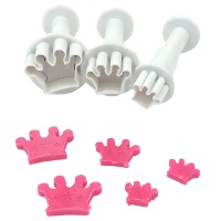 Tagliapasta mini corone con espulsore - Dekofee - 3 pezzi