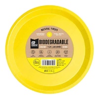 Piatti di carta colorata da 17 cm - 12 pezzi