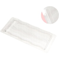 Stampo in plastica per torrone e cioccolato da 20 x 8 cm ondulato