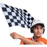 Bandiera a scacchi per gare 45 x 30 cm
